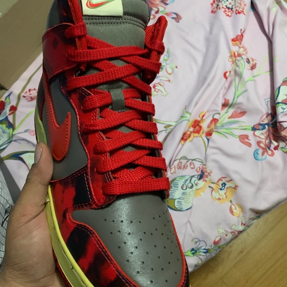 Nike Dunk high 1985 Red Acid Wash - Picture 5 of 5